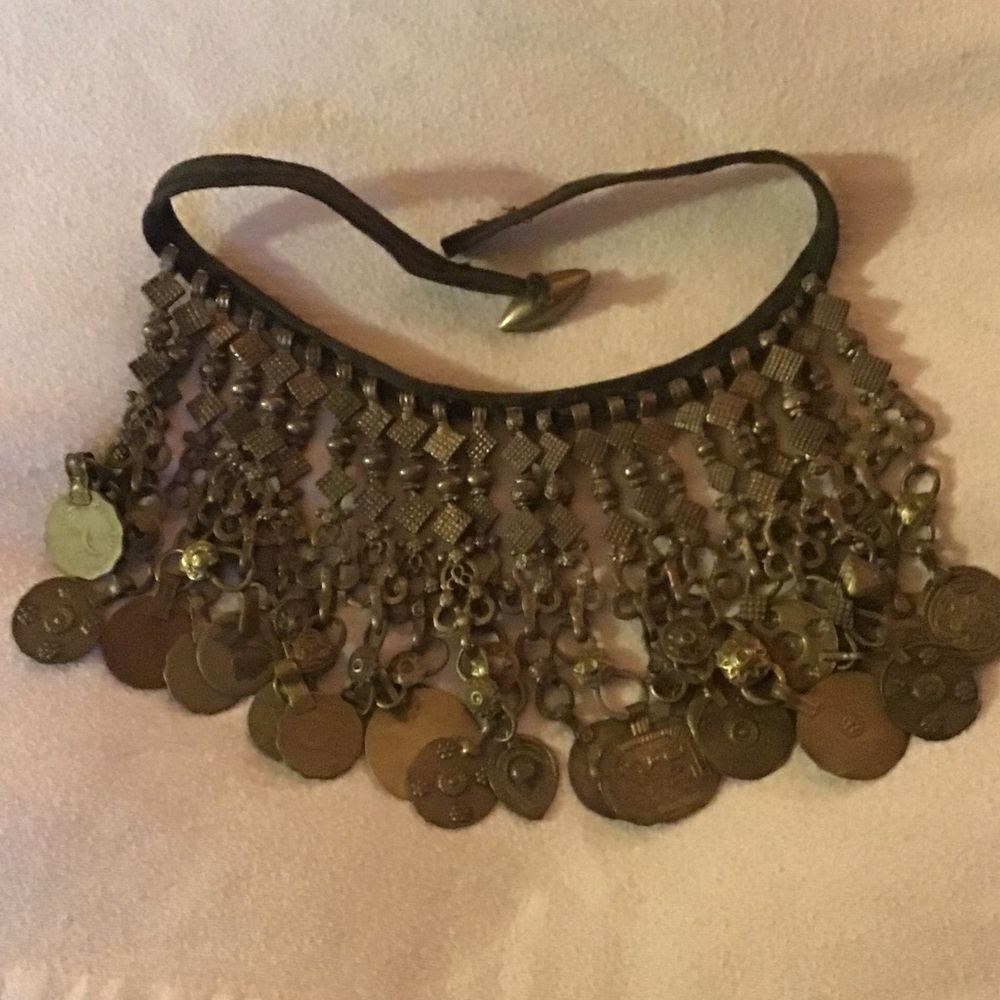 Bohemian Coin Choker Necklace